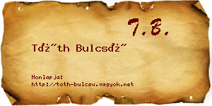 Tóth Bulcsú névjegykártya