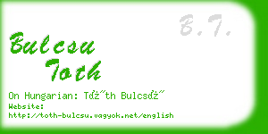 bulcsu toth business card